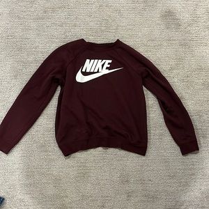 Maroon Nike sweatshirt